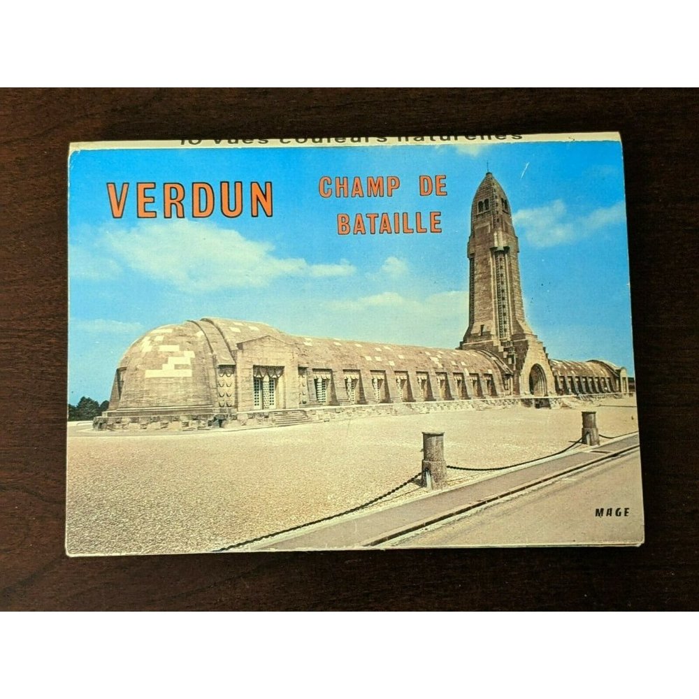 Verdun Champ De Bataille France Postcard book 1914-1918 WWI WW1